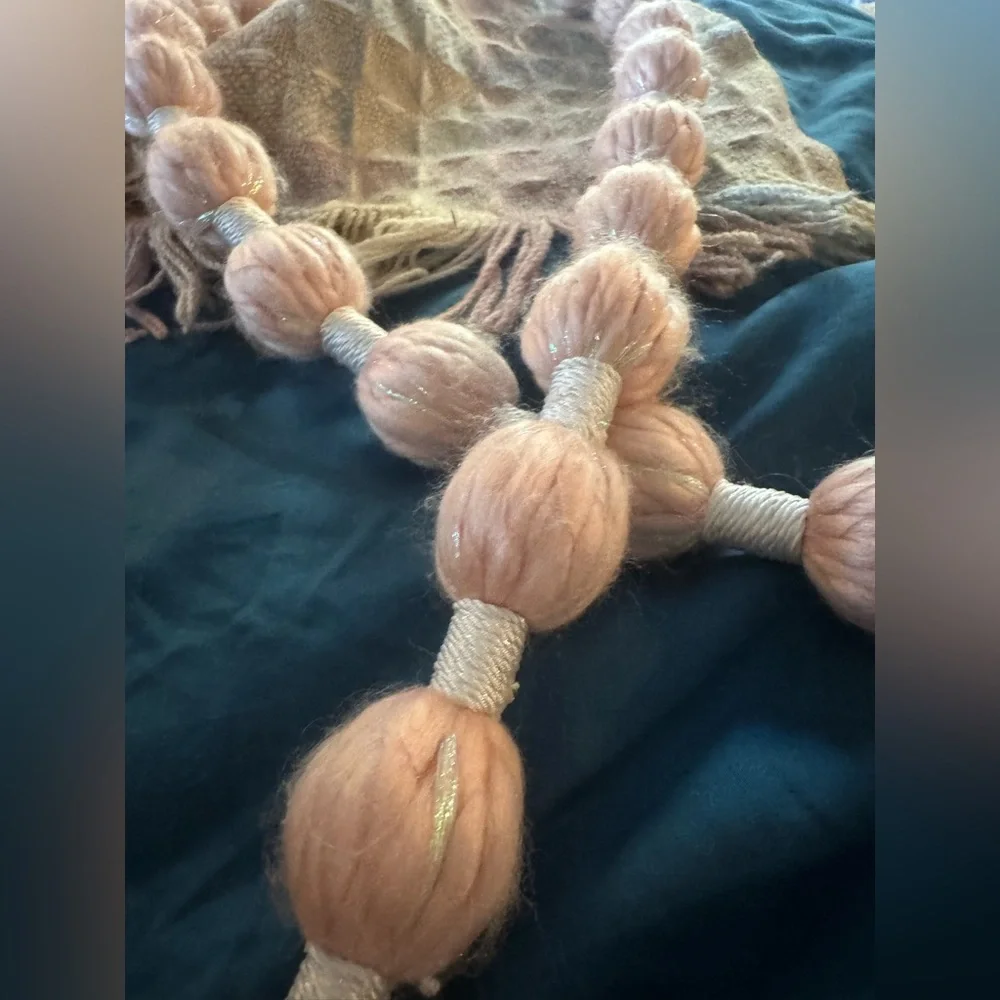Pink Shimmery Pom Pom Garland